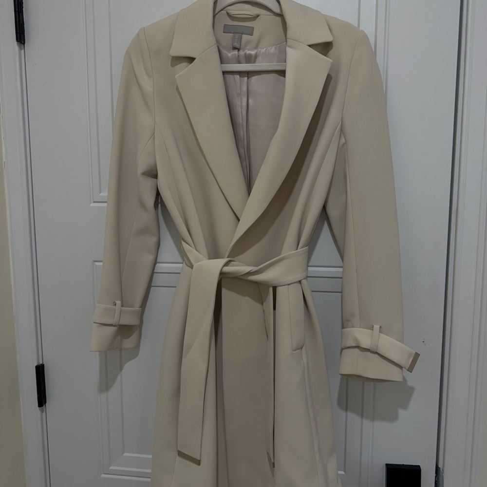 H & M - Beige Trench Coat size 34
